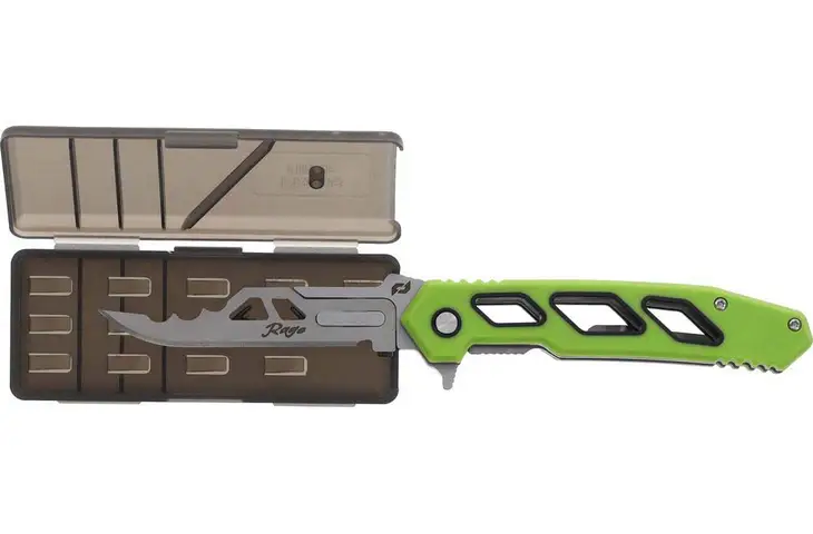 Schrade Isolate Enrage 8 Replaceable Bld Kn Cp=3 3.00 in Stainless Steel Folding Knife 1197646 w/ Fr - view 6